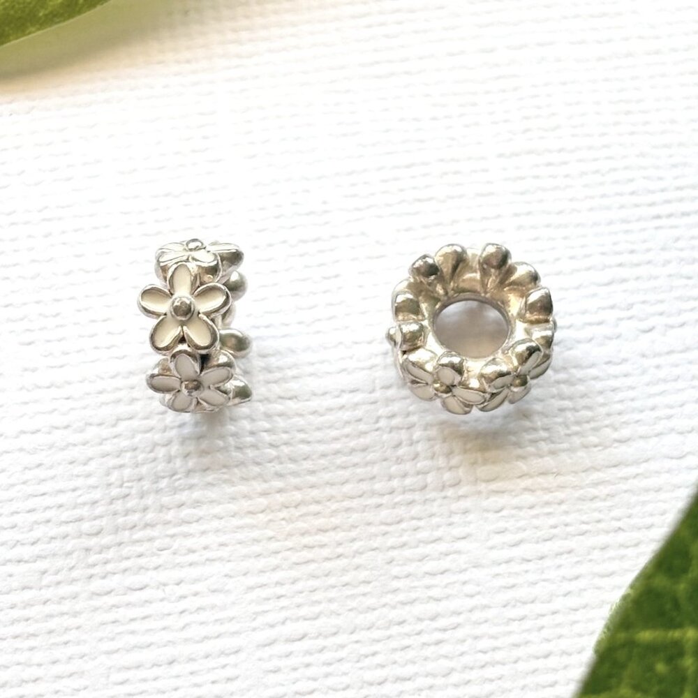 Genuine Pandora Daisy Spacers - Set of 2